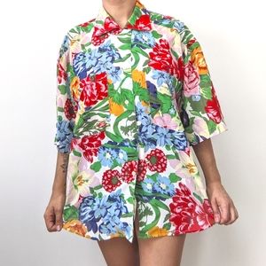 🖤 Vintage Flower Print Shirt